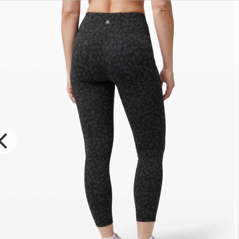 Lululemon Invigorate High Rise Tight 25” in Formation Camo Deep Coal Multi